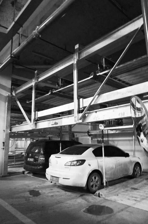 蘇荷立體式公共停車場去年12月開始使用，有384個車位。