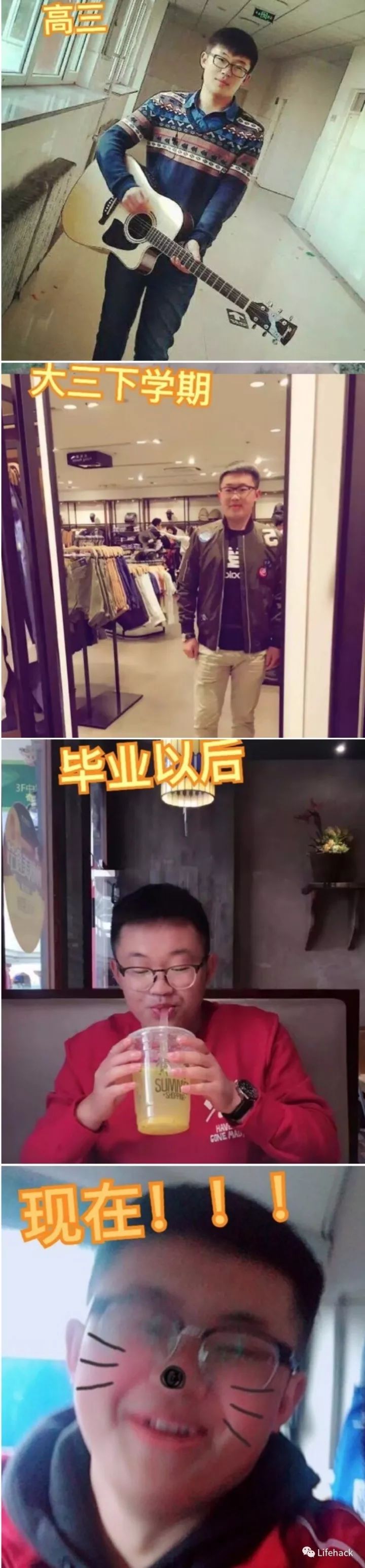長(zhǎng)胖20斤，臉型怎么變？這些例子看完扎心了！