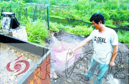 煉油點將骯臟、臭氣熏人的廢水直接排入溝渠。