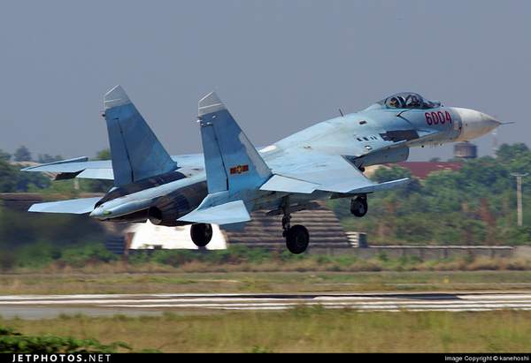 　　資料圖：越南空軍蘇-27SK戰(zhàn)機。