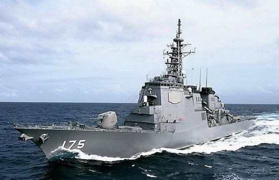 資料圖：日本宙斯盾級(jí)導(dǎo)彈驅(qū)逐艦妙高號(hào)(DD175)。